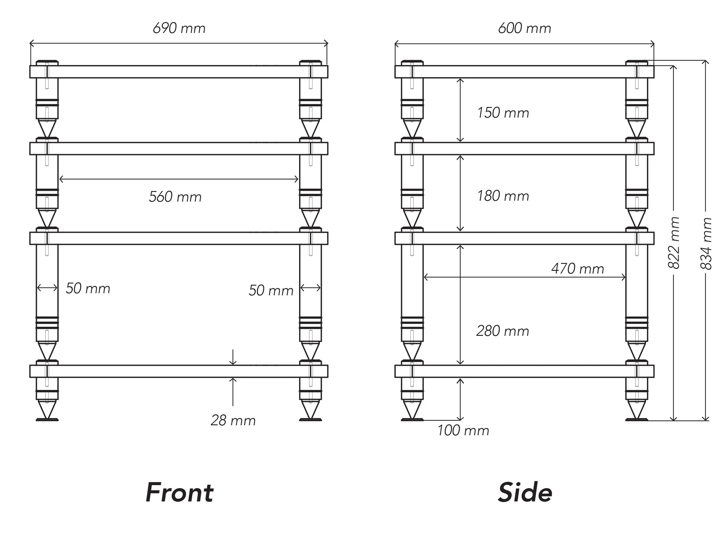HiFi stojalo Norstone COMO BASE