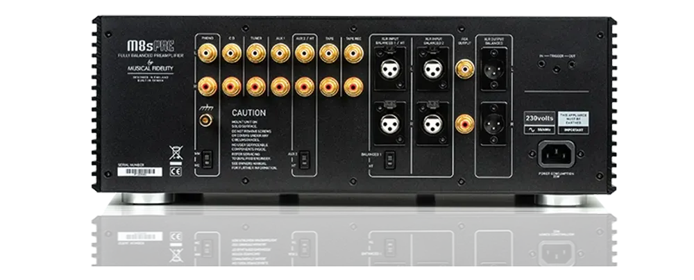 Musical Fidelity M8xi integrirani ojačevalnik - Musical Fidelity M8sPRE predojačevalnik